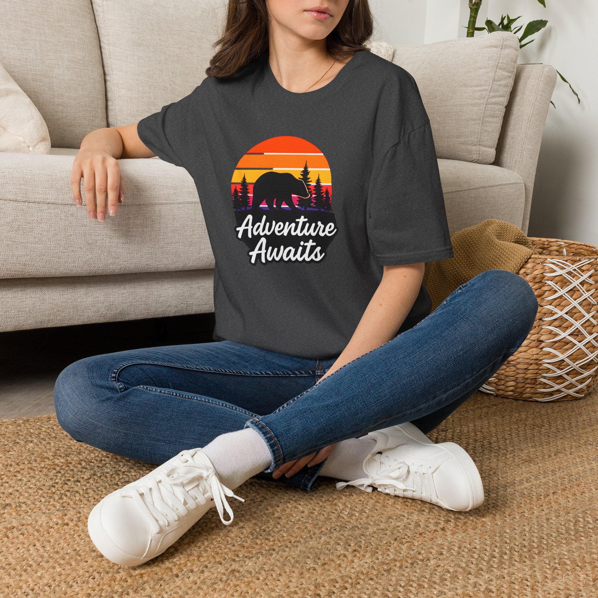 Bear in Sunset Forest T-Shirt