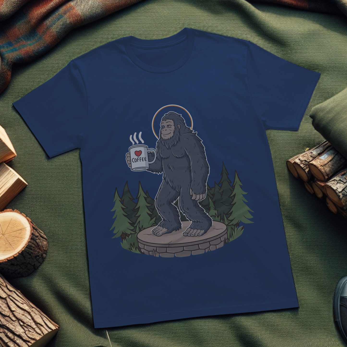 Bigfoot Morning Coffee T-Shirt