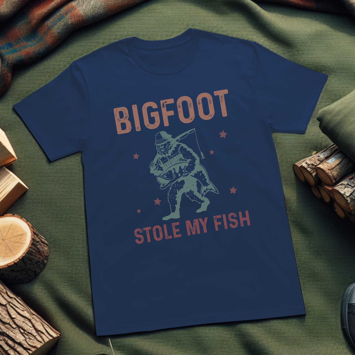 Bigfoot Stole My Fish T-Shirt