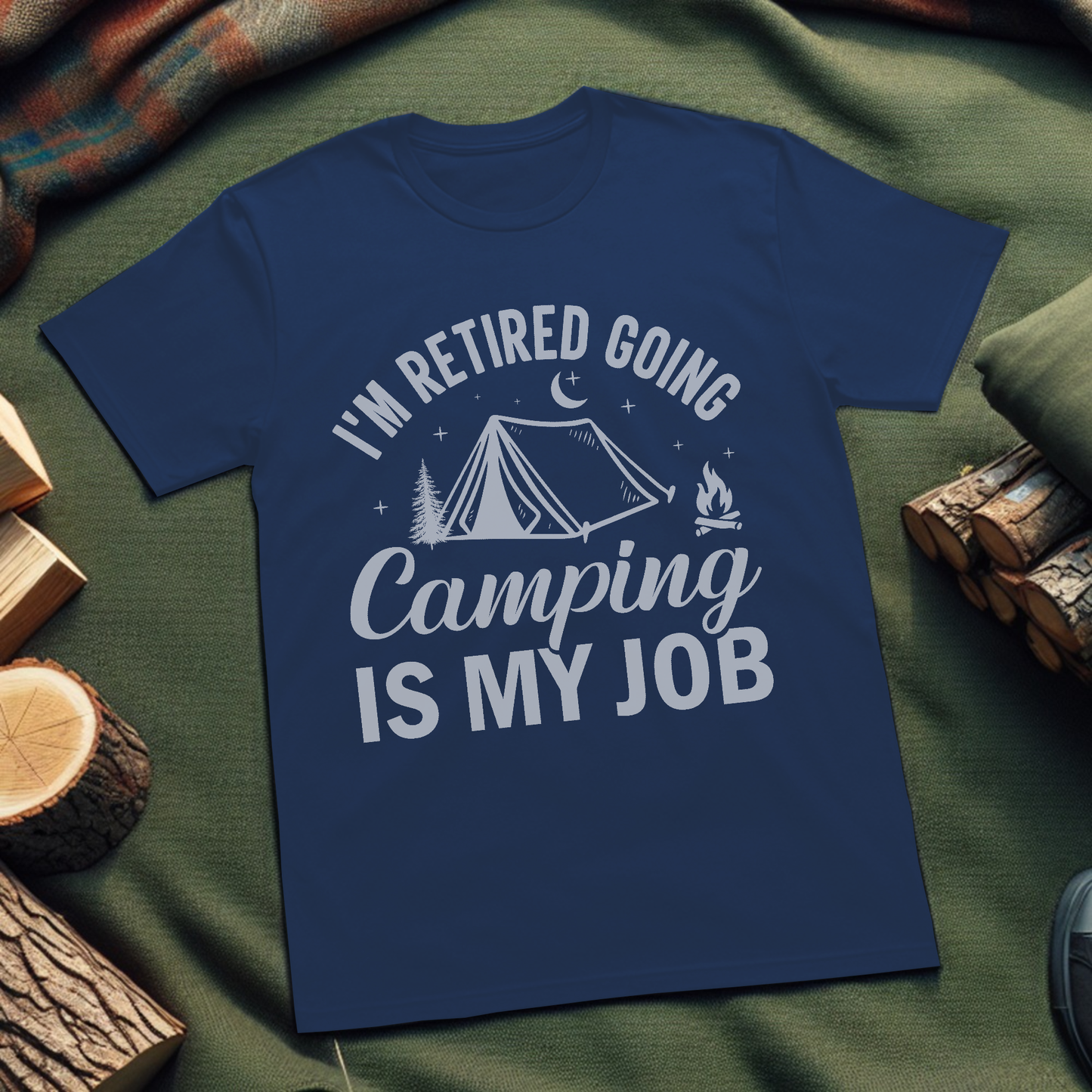 Retired Going Camping Unisex T-Shirt