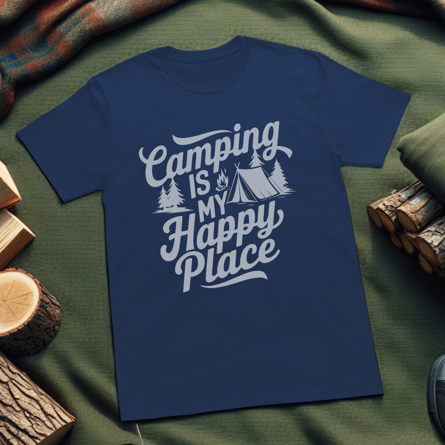 Camping Is My Happy Place T-Shirt