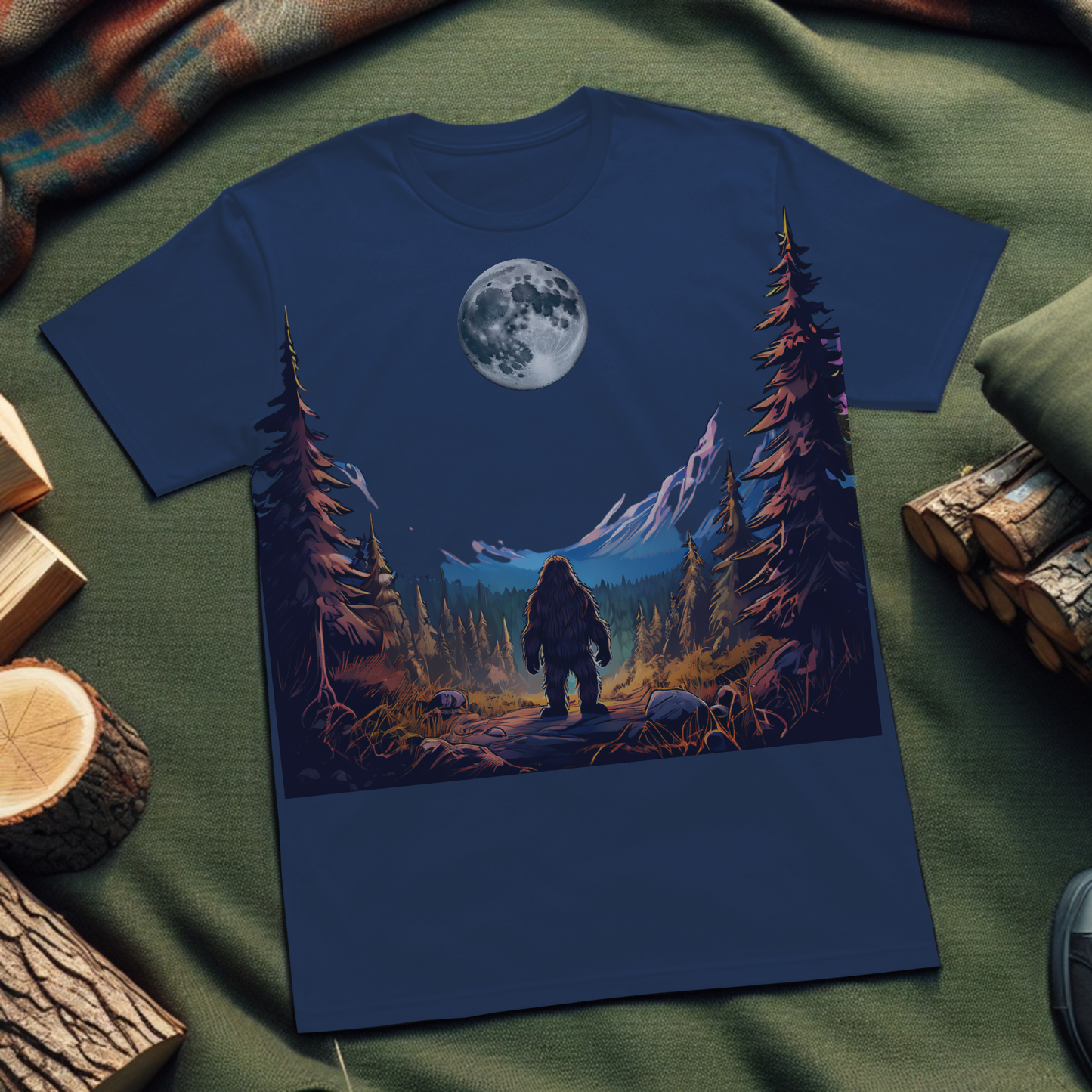 Bigfoot at Full Moon T-Shirt