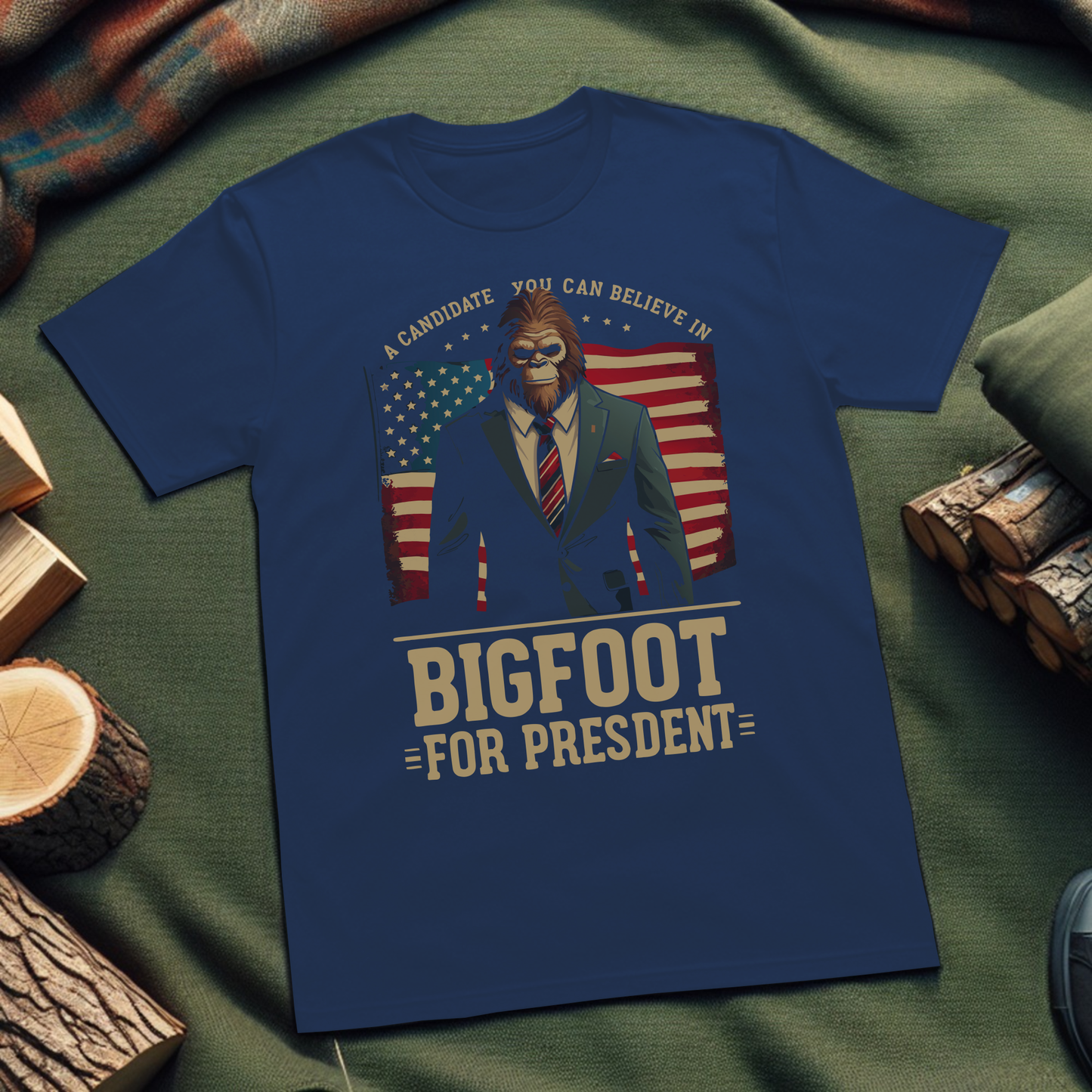 Bigfoot For President Unisex T-Shirt