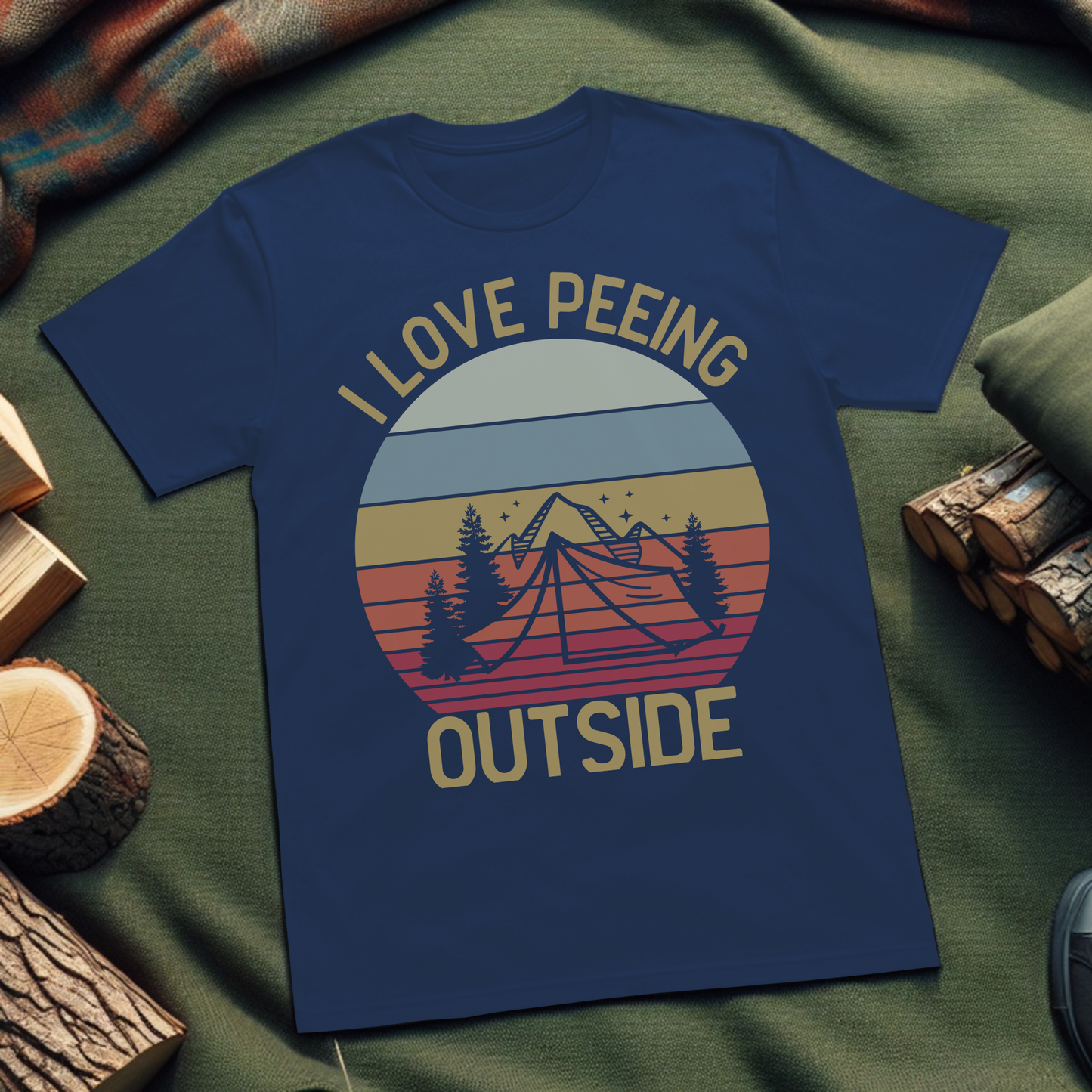 Funny Unisex T-Shirt - Love Peeing Outside