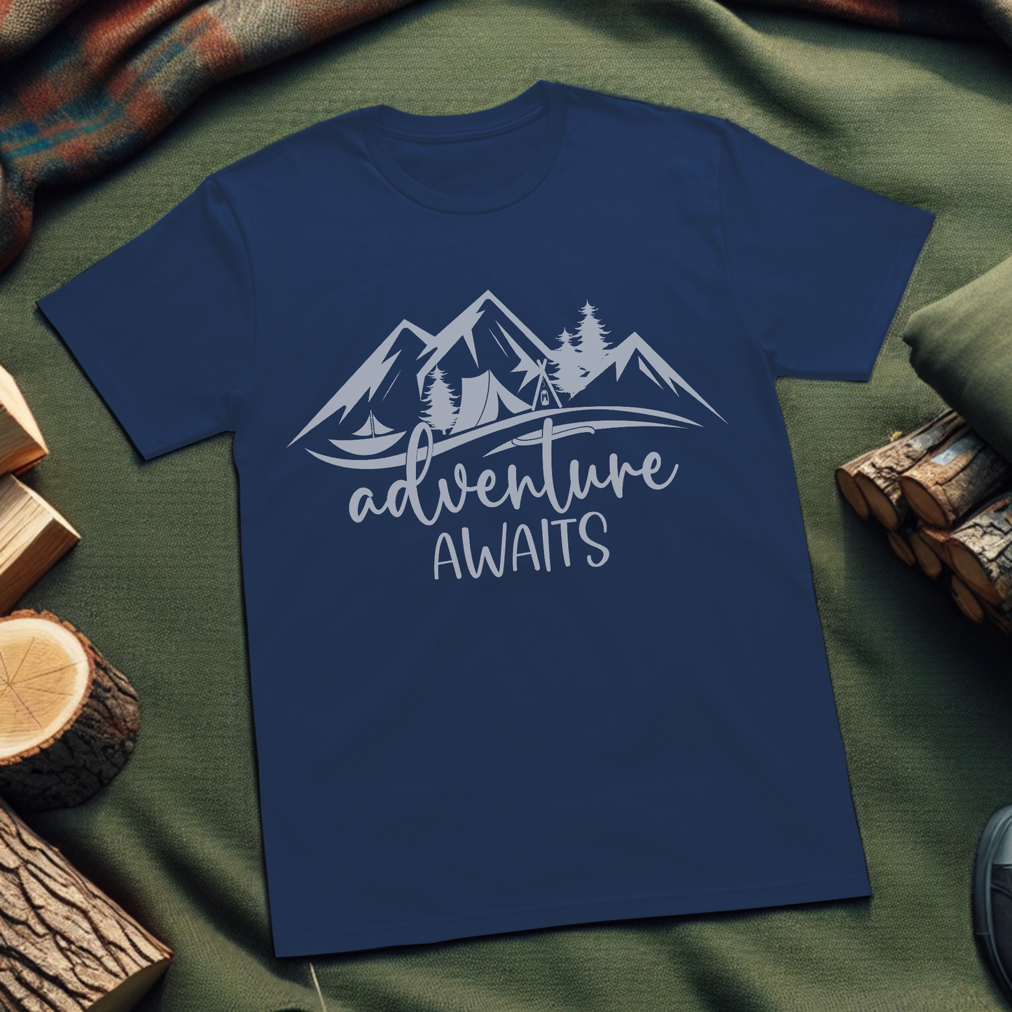 Minimal Adventure Awaits T-Shirt