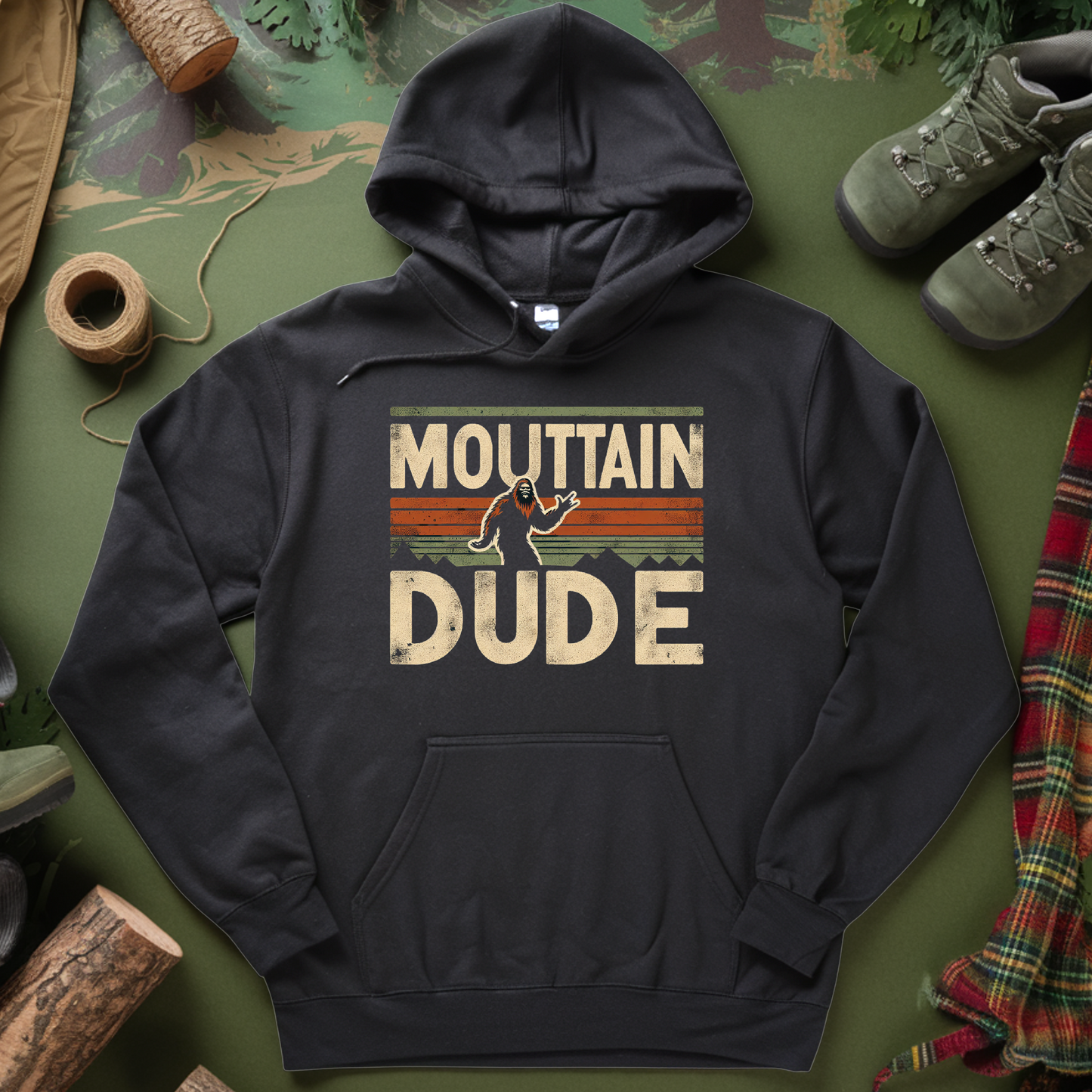 Mountain Dude Hooded Sweatshirt