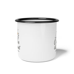 Campfire & Cabernet™ Enamel Mug – Glamping Edition