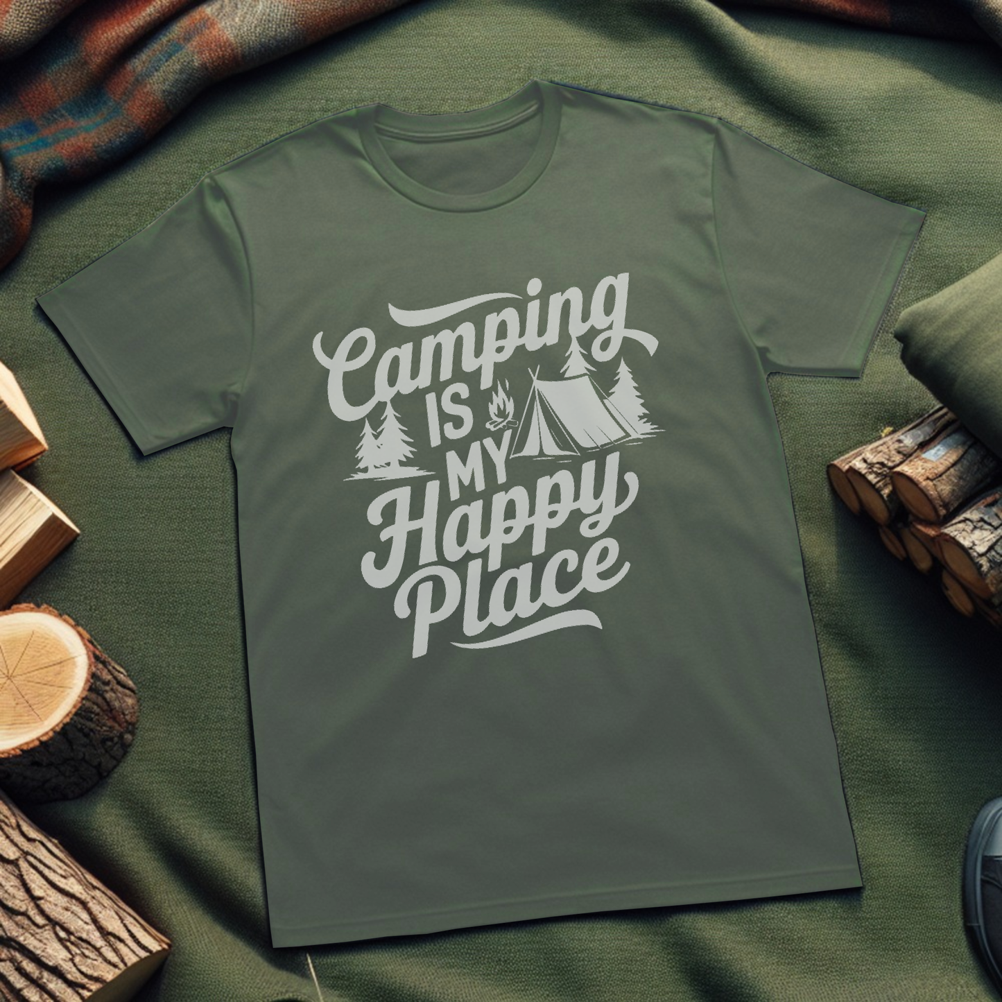 Camping Is My Happy Place T-Shirt