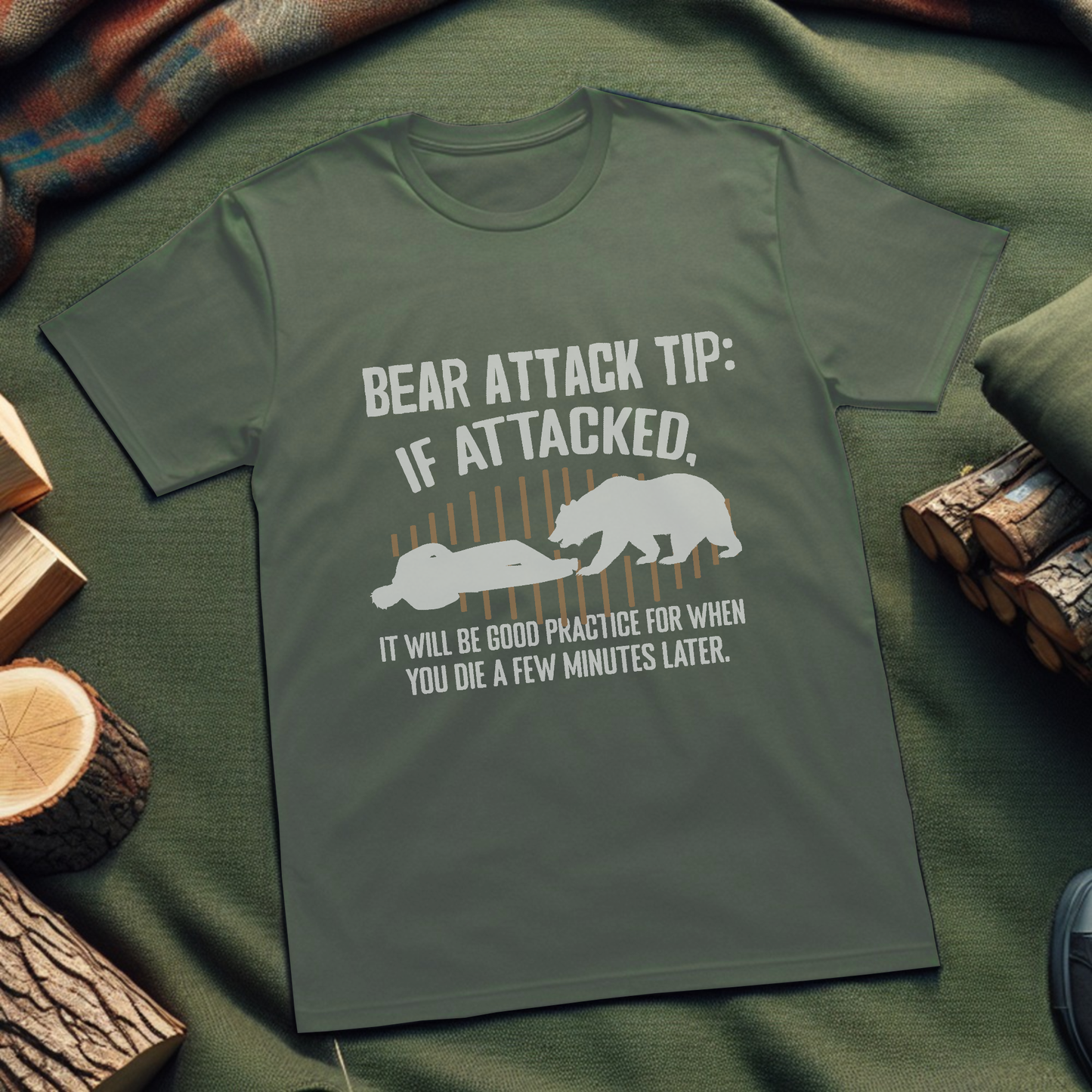 Bear Attack Tips T-Shirt