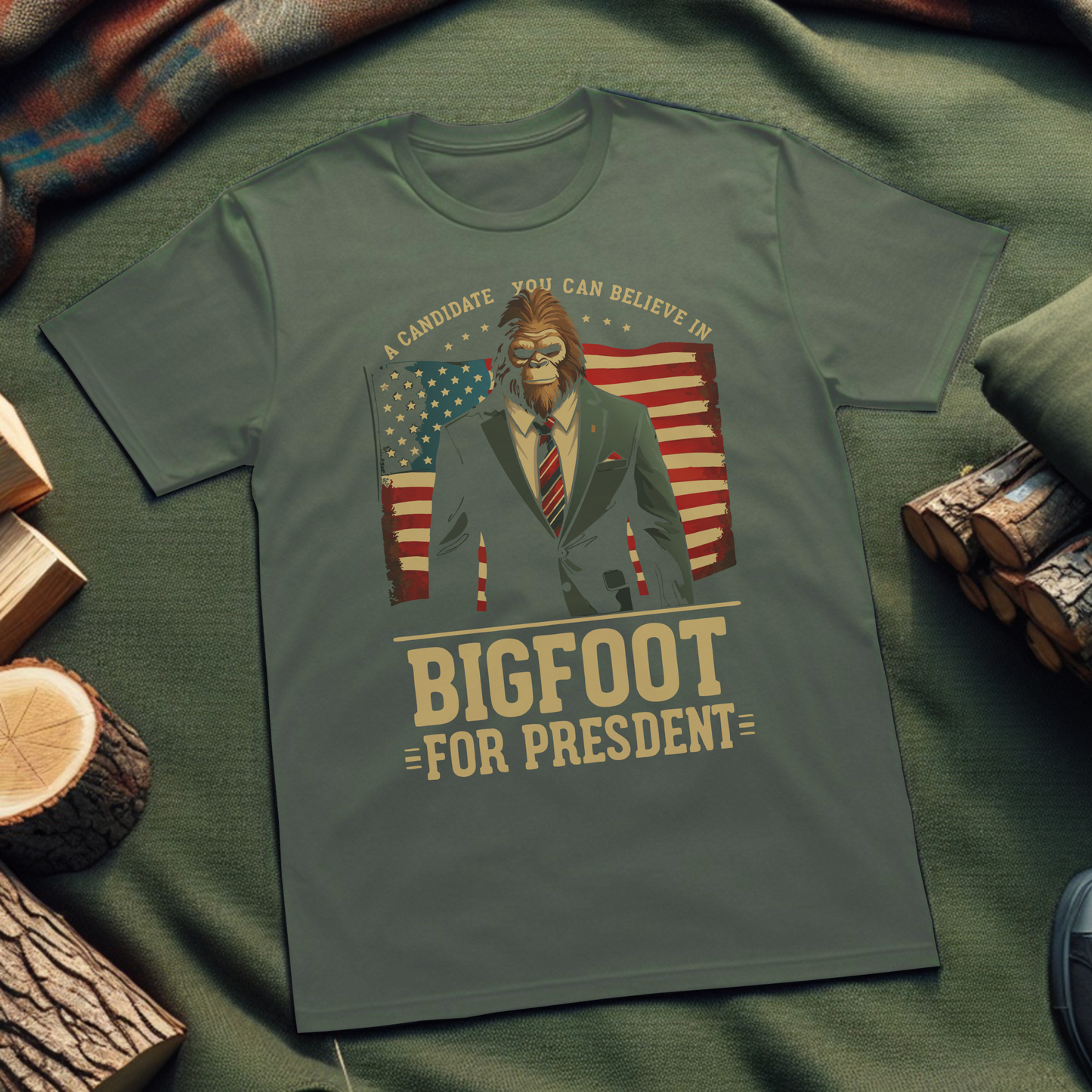 Bigfoot For President Unisex T-Shirt