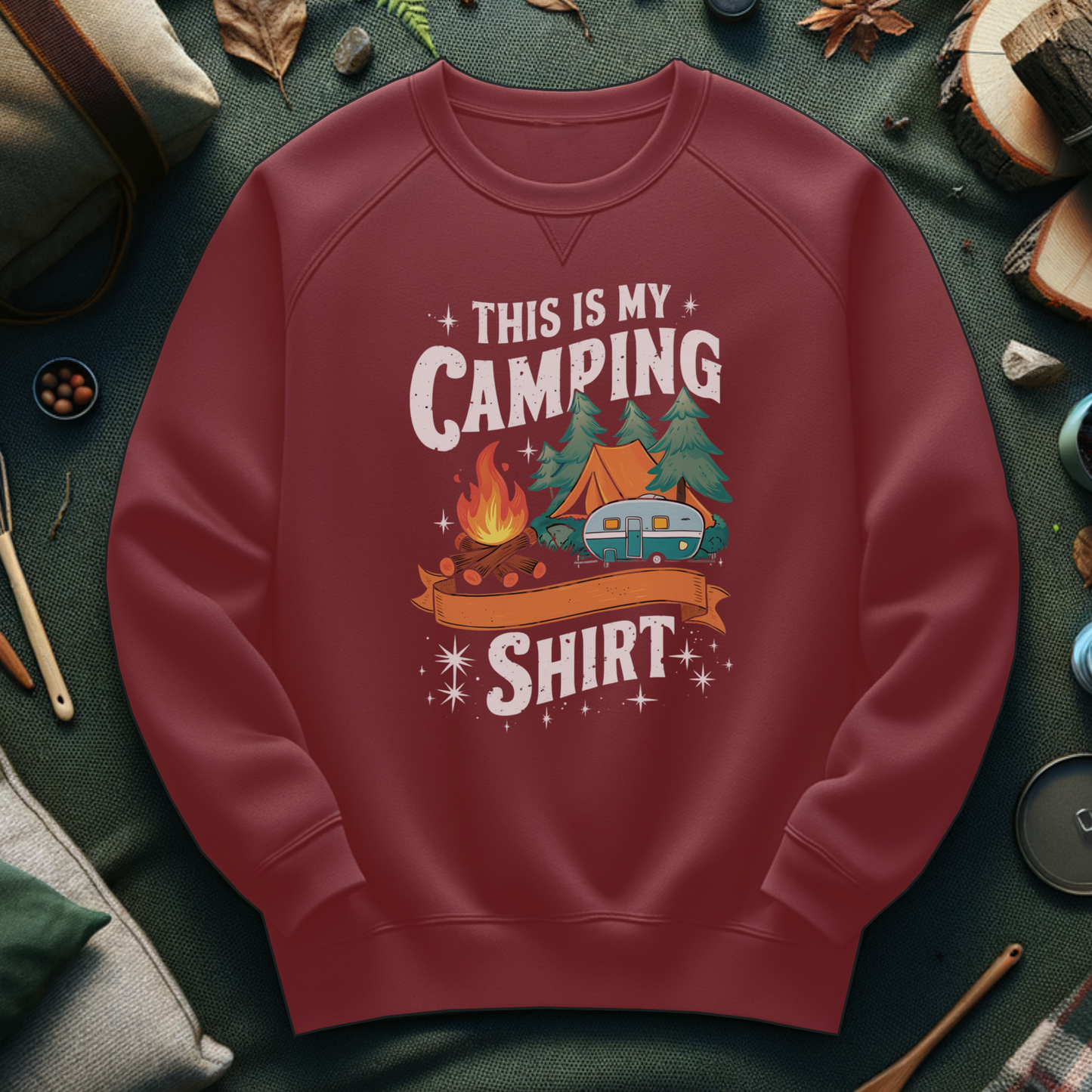 Camping Sweatshirt - This is My Camping Shirt Design