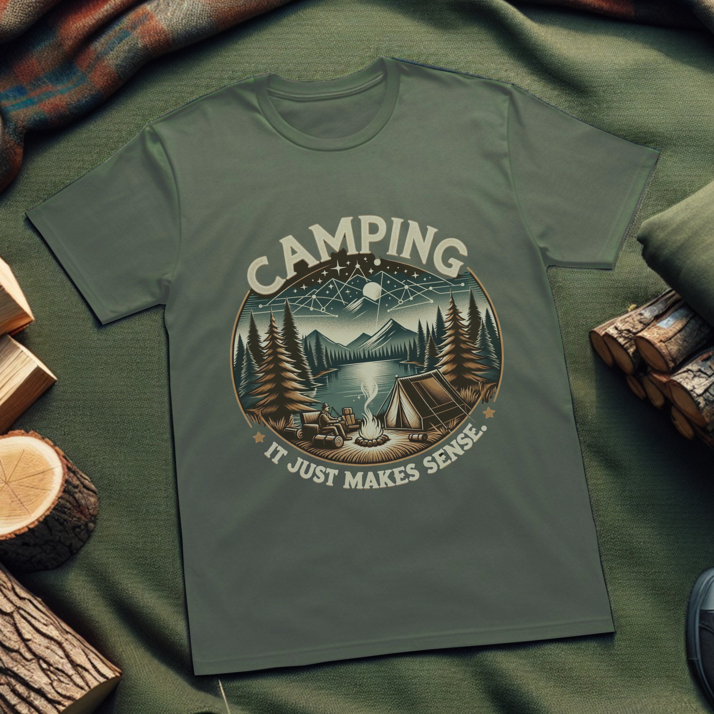 Camping, It Just Makes Sense T-Shirt