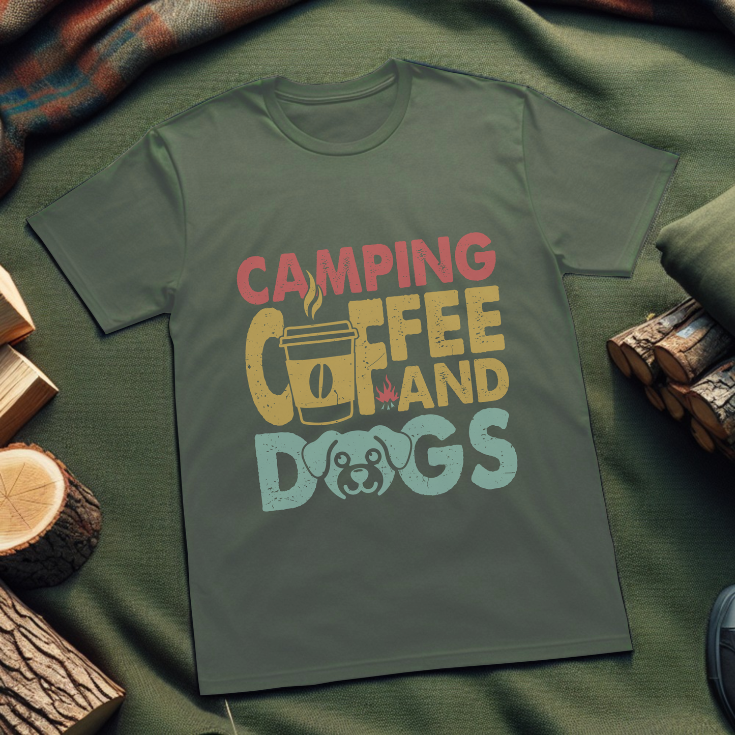 Camping Coffee and Dogs