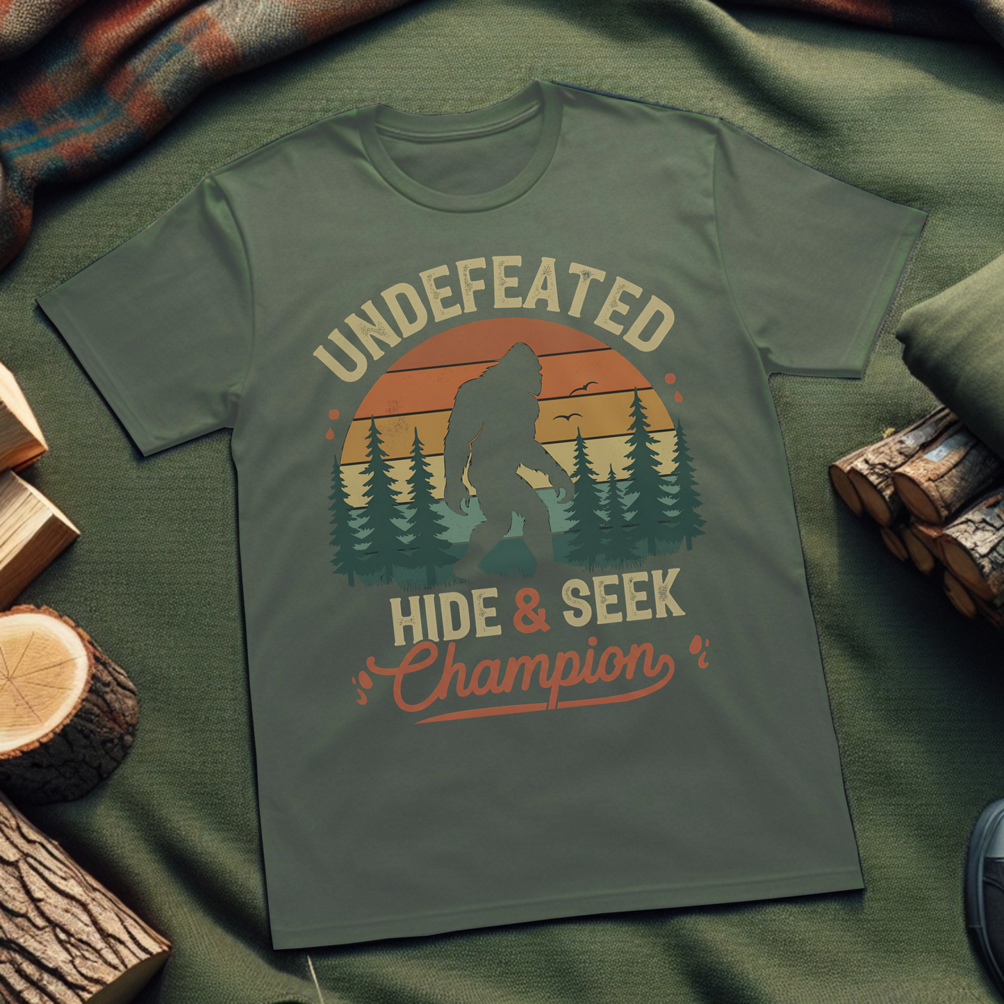 Champion T-Shirt - Undefeated Hide and Seek Design