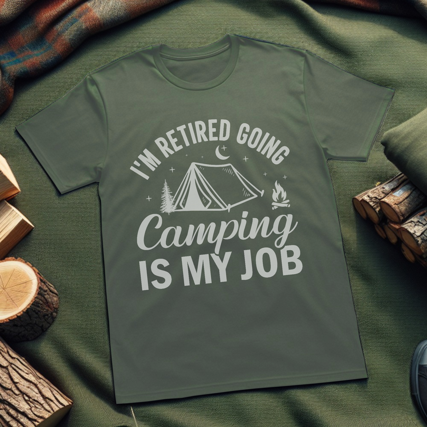 Retired Going Camping Unisex T-Shirt