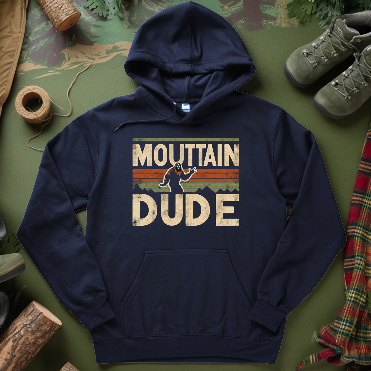 Mountain Dude Hooded Sweatshirt