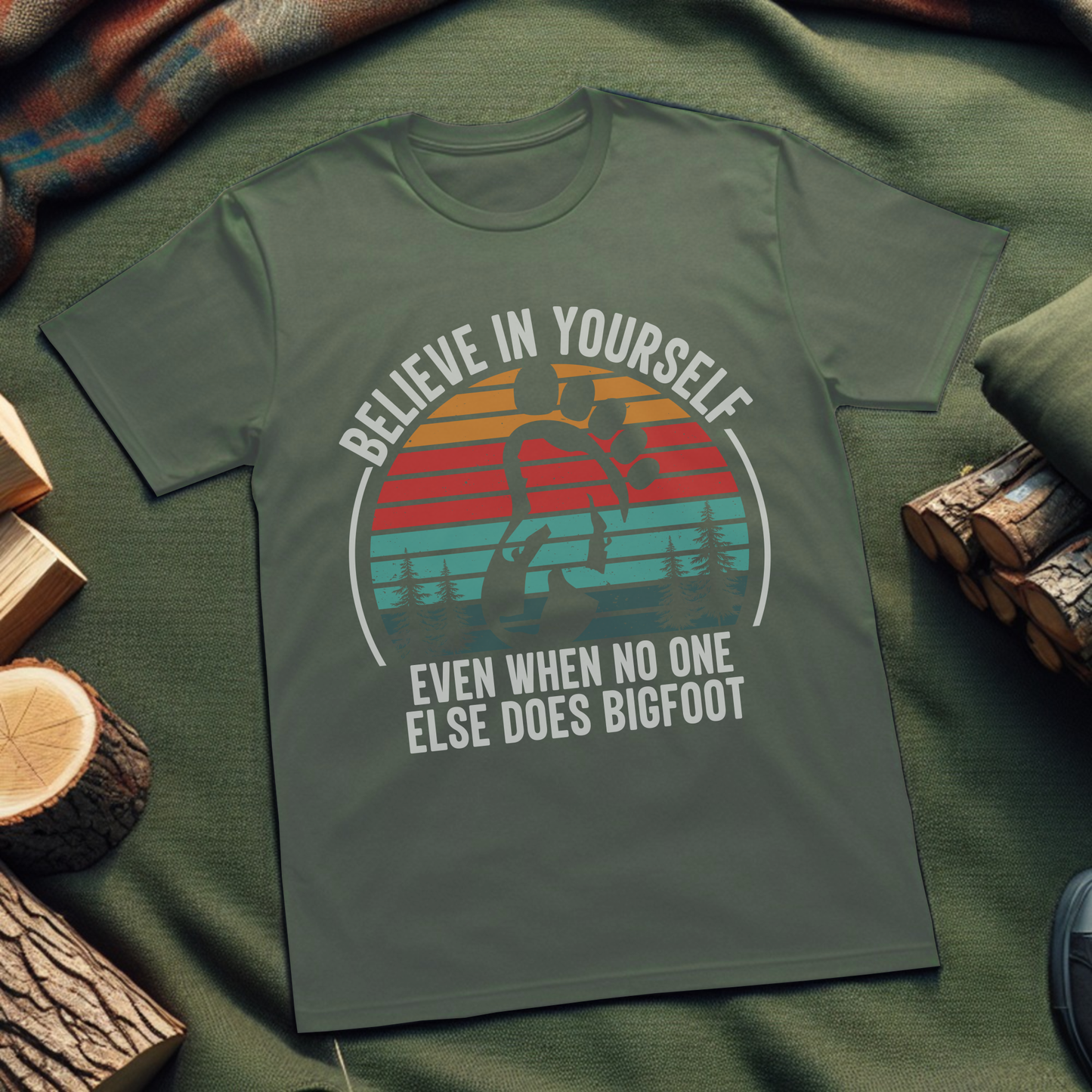 Believe In Yourself Bigfoot T-Shirt