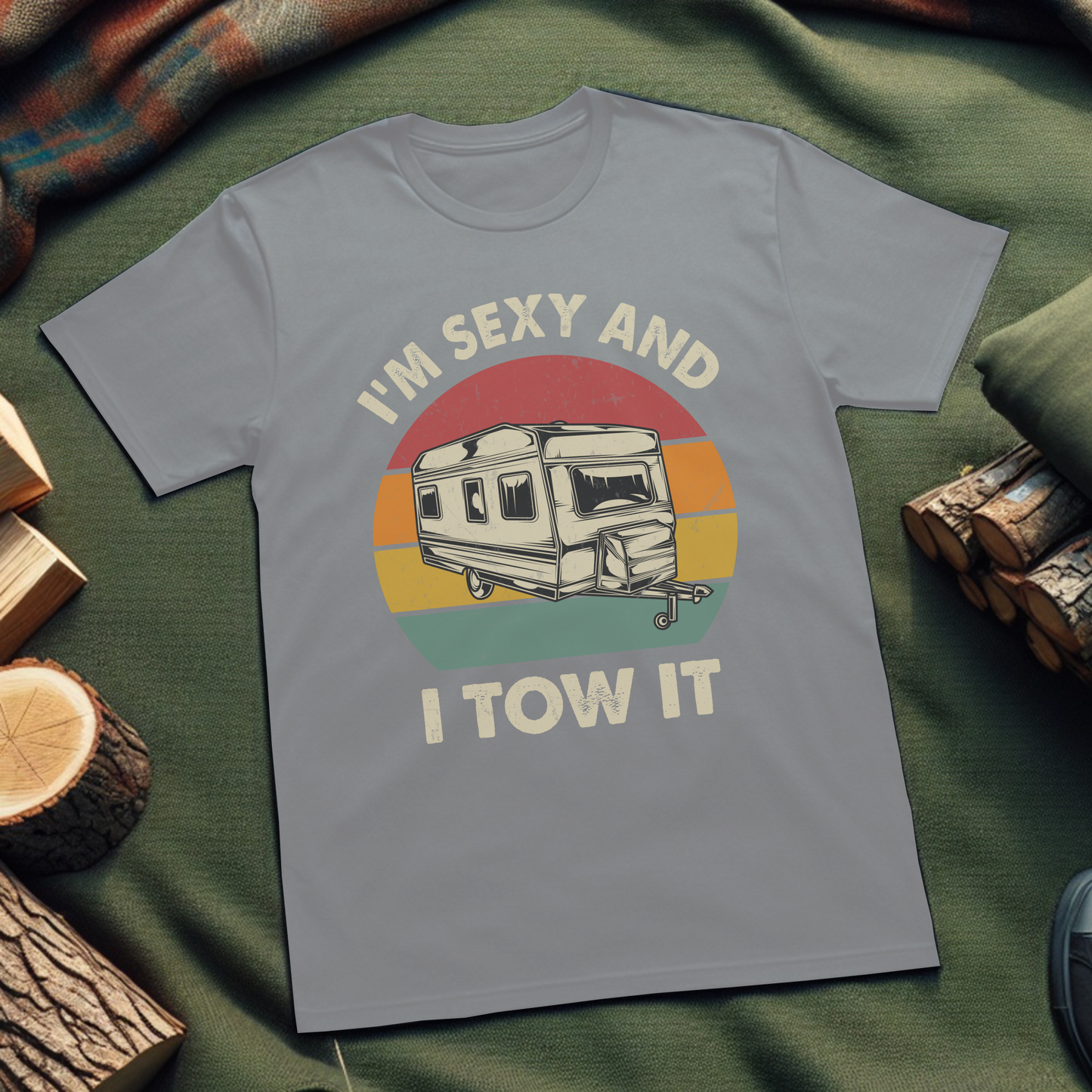 Funny Tow Camper Unisex T-Shirt - I'm Sexy and I Tow It