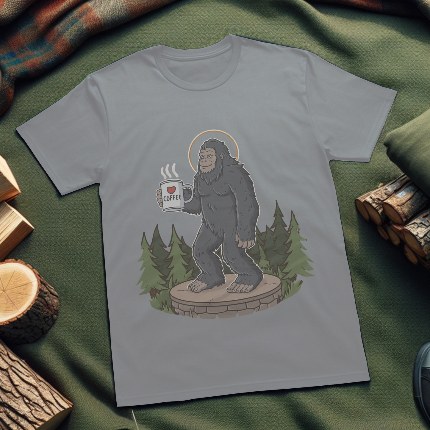 Bigfoot Morning Coffee T-Shirt