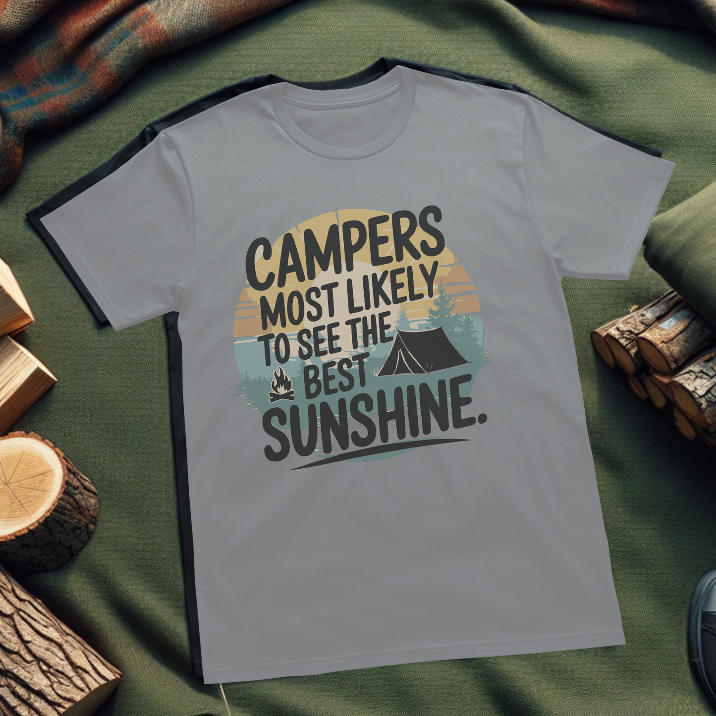 Camping T-Shirt Most Likely To See The Best Sunsets