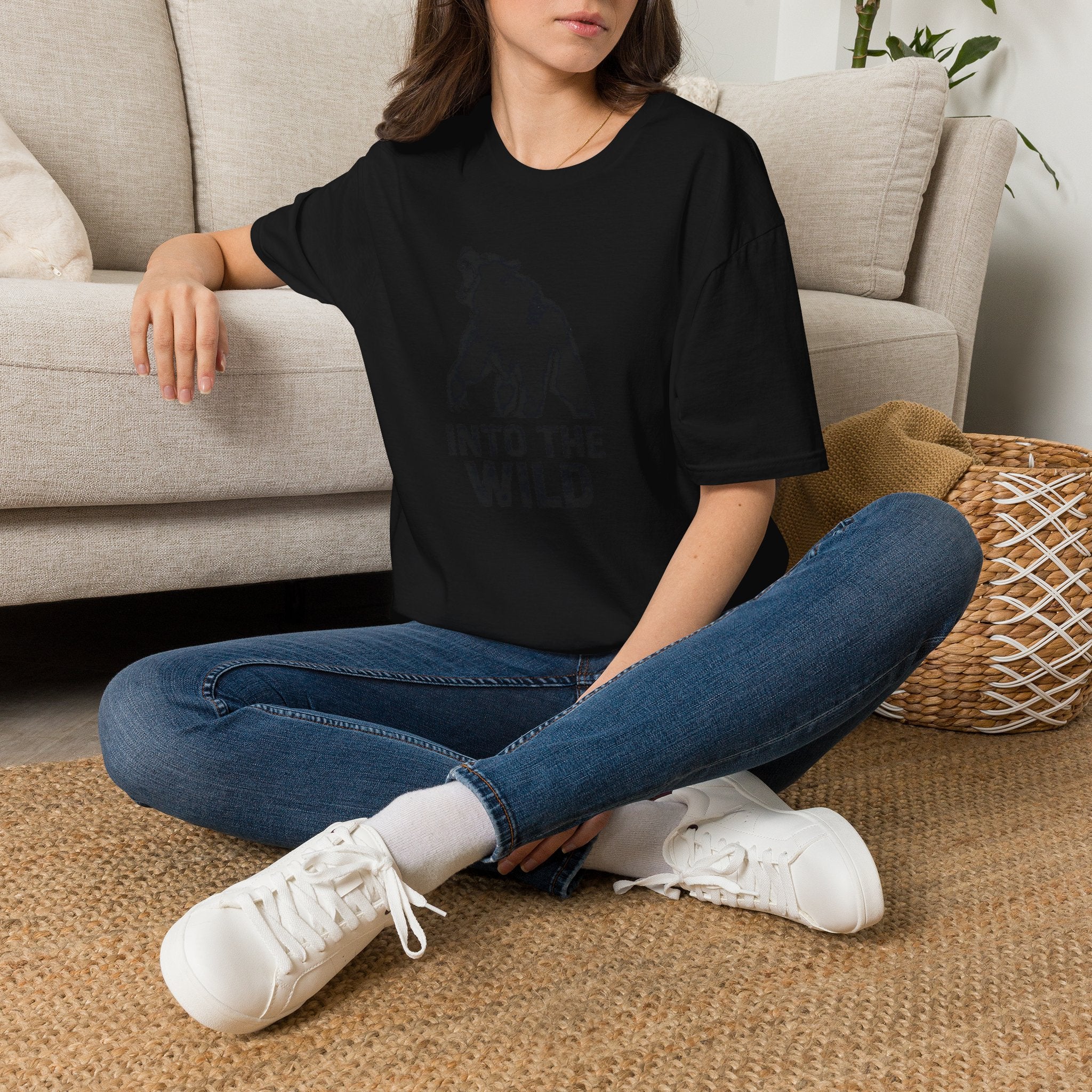 Bear silhouette with text T-Shirt