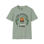 T-Shirt — Life Happens S'more It Out Campfire Graphic Tee