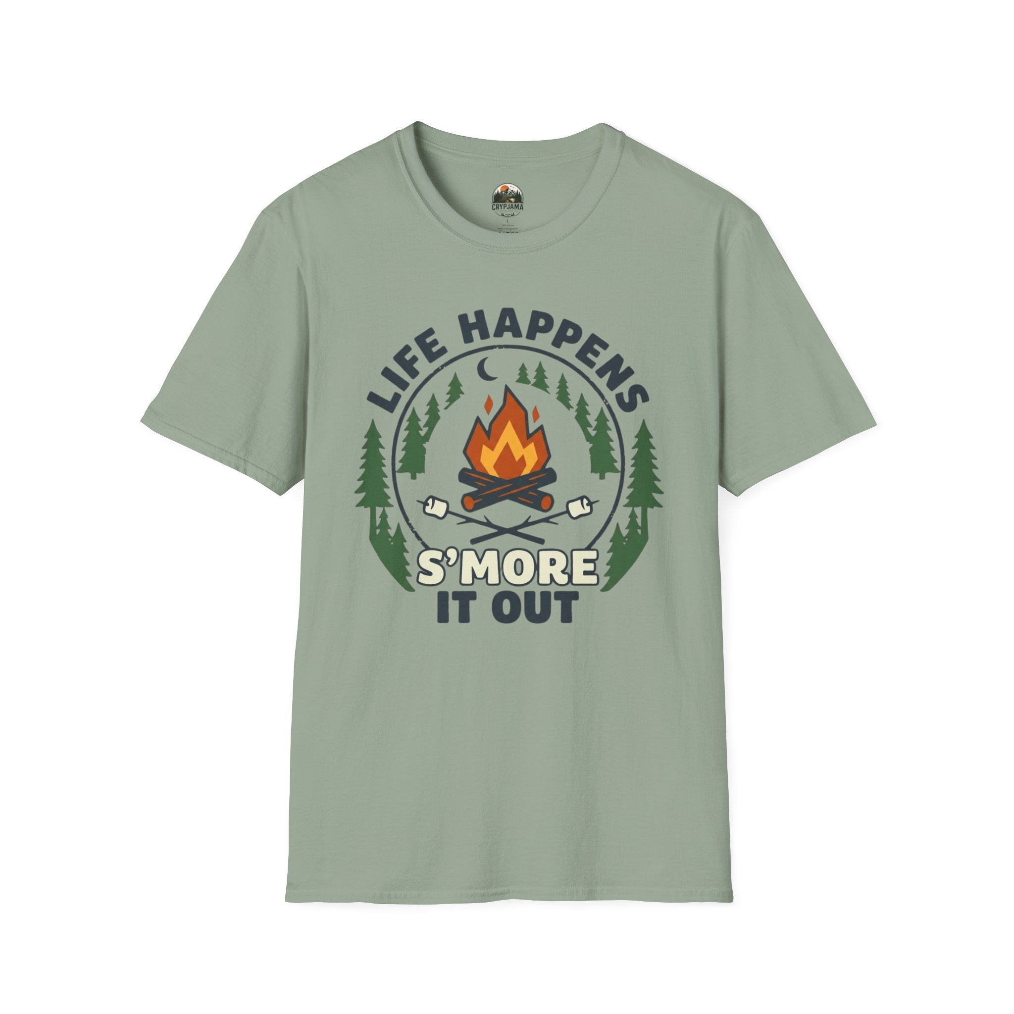 T-Shirt — Life Happens S'more It Out Campfire Graphic Tee