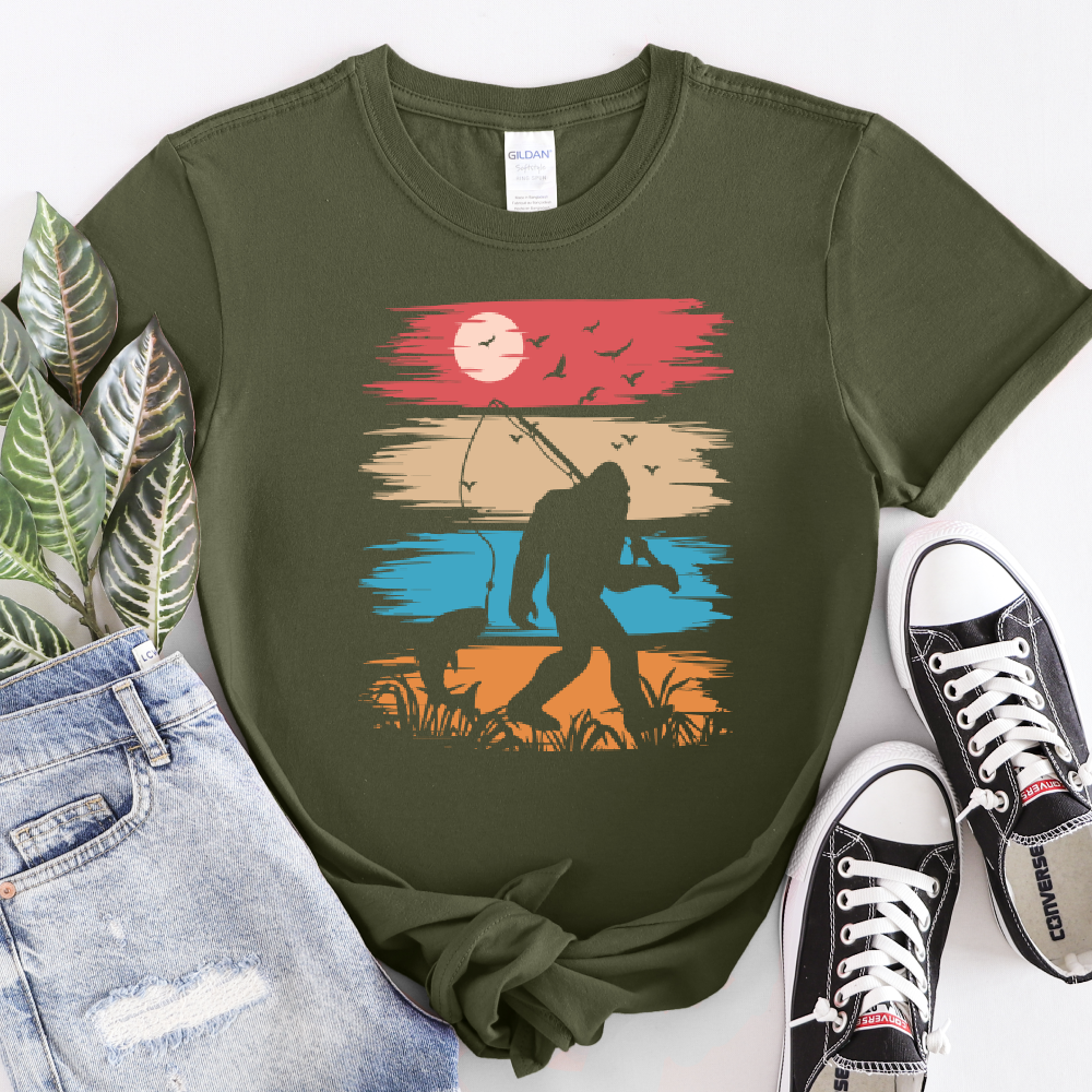 Big Foot Fishing T-Shirt - Unisex Softstyle