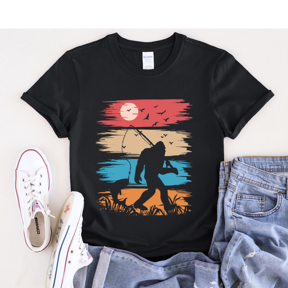 Big Foot Fishing T-Shirt - Unisex Softstyle