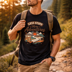 Less Stuff More Adventures - Hiking Shirt