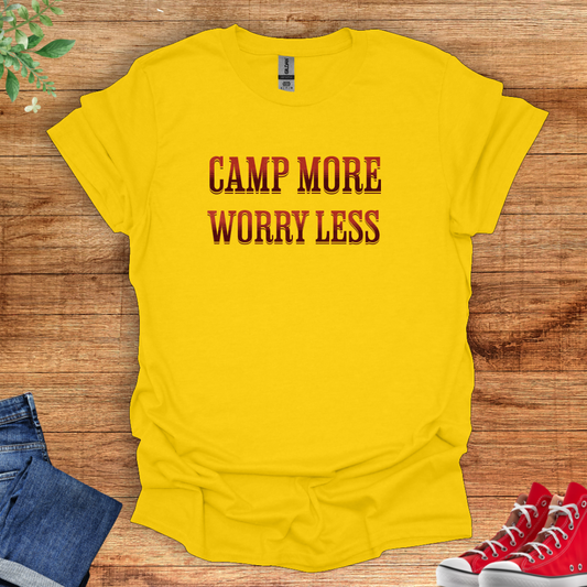 Camp More, Worry Less Unisex Softstyle T-Shirt