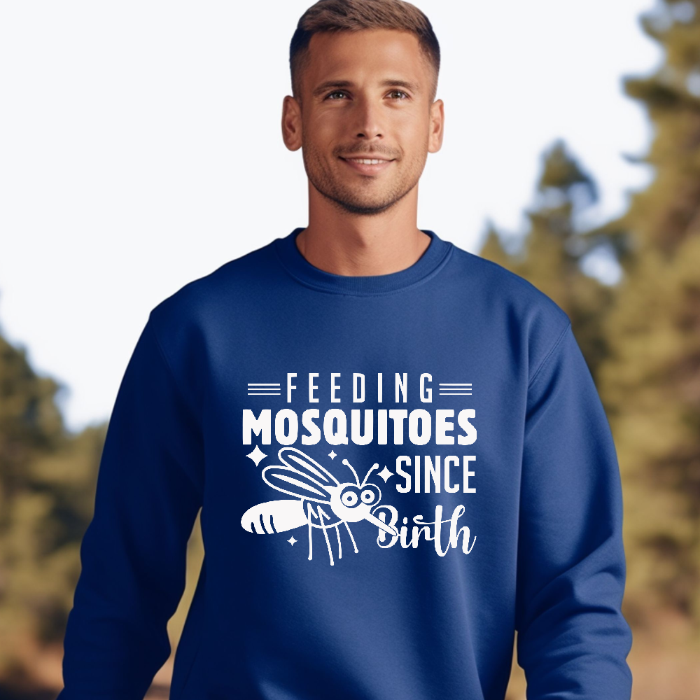 Funny Feeding Mosquitoes Crewneck Sweatshirt