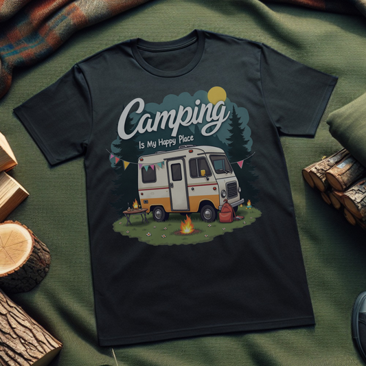 Camping Vibes T-Shirt – Unisex Softstyle Tee for Outdoor Enthusiasts