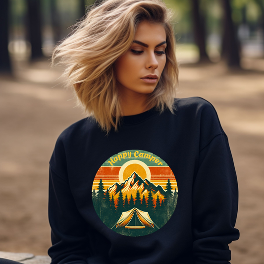 Happy Camper Crewneck Sweatshirt