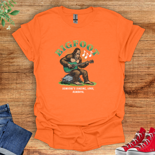 Bigfoot Kumbaya Camping Unisex Softstyle T-Shirt