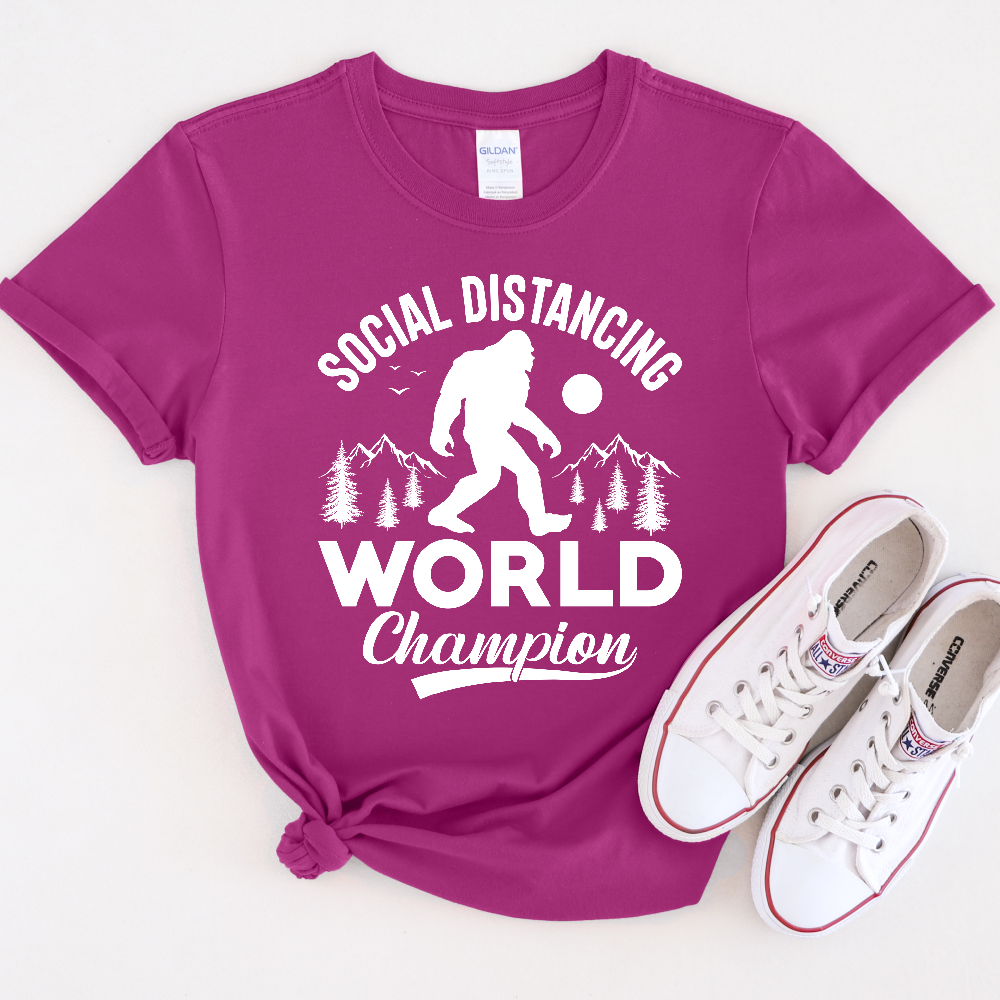 Social Distance World Champion Unisex T-Shirt