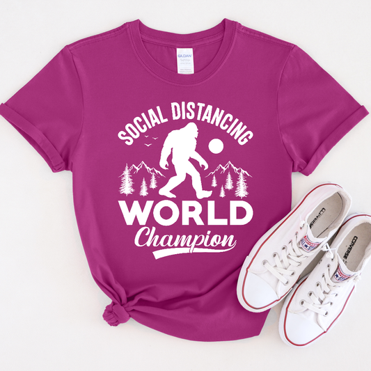 Social Distance World Champion Unisex T-Shirt