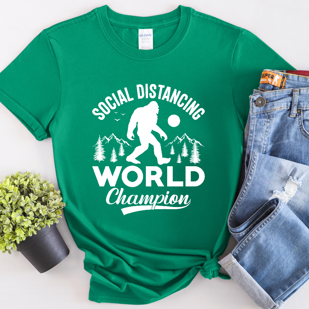 Social Distance World Champion Unisex T-Shirt