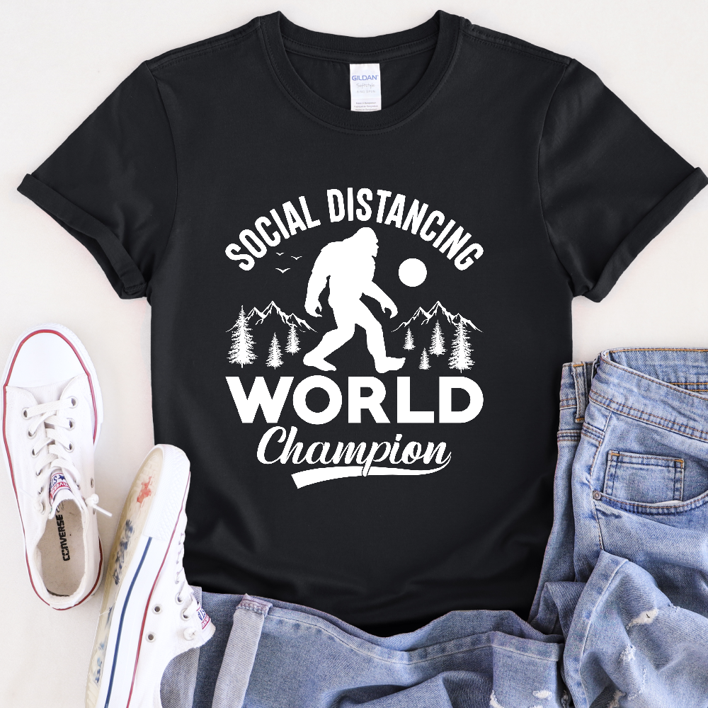 Social Distance World Champion Unisex T-Shirt