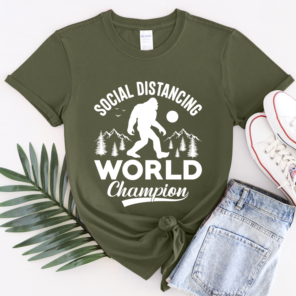 Social Distance World Champion Unisex T-Shirt