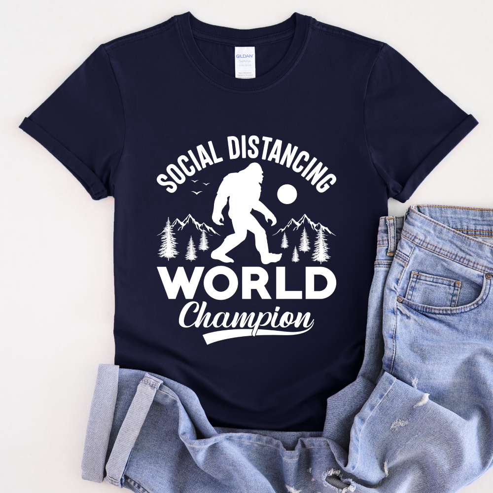 Social Distance World Champion Unisex T-Shirt