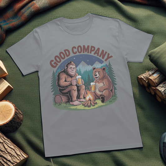 Out of This World Wilderness T-Shirt – Alien and Bigfoot Graphic Tee