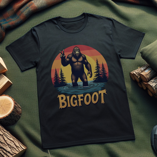 Bigfoot Adventure T-Shirt – Unisex Softstyle Tee for Nature Lovers & Outdoor Enthusiasts