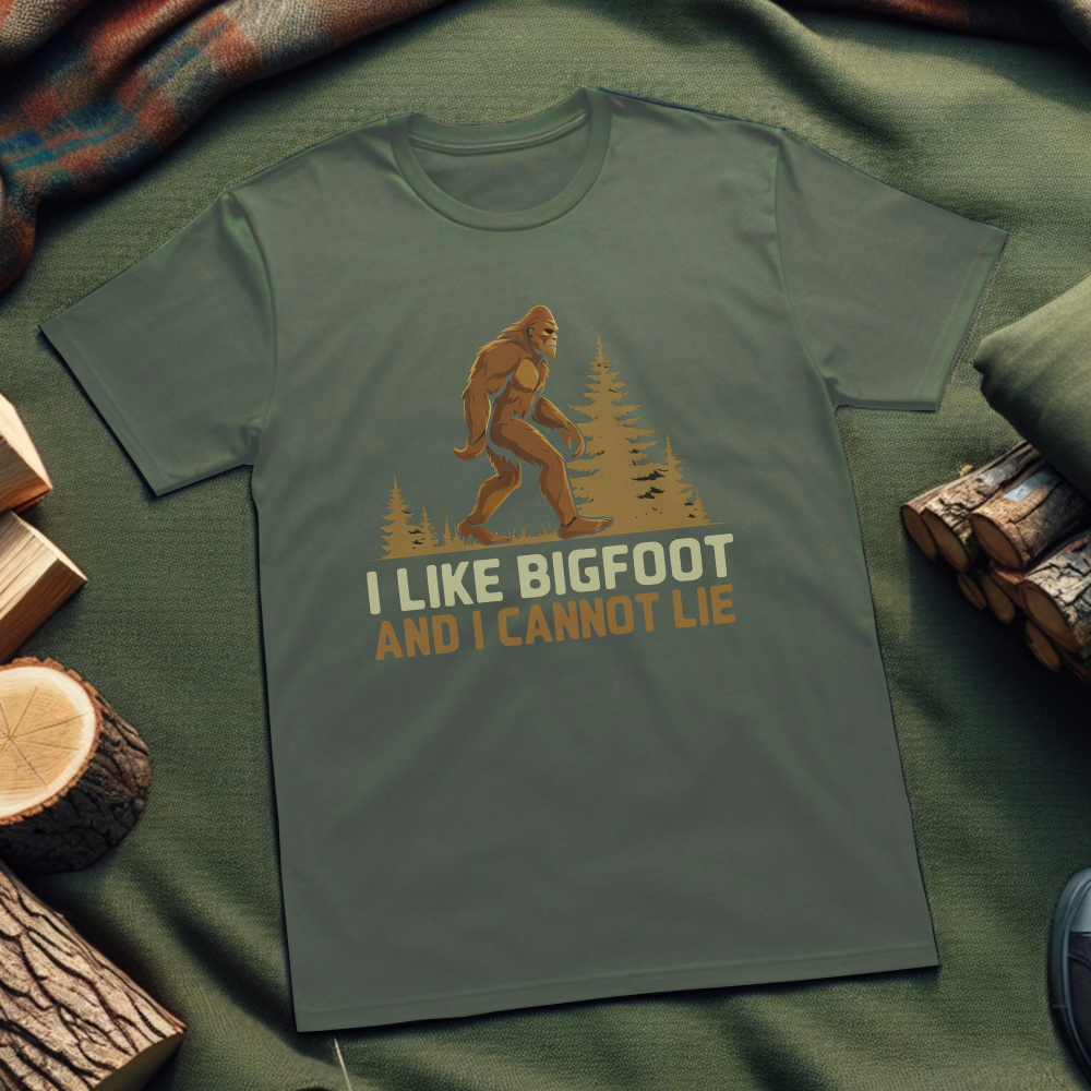 Bigfoot Lover Unisex T-Shirt – Funny Sasquatch Graphic Tee for Nature Enthusiasts & Campers