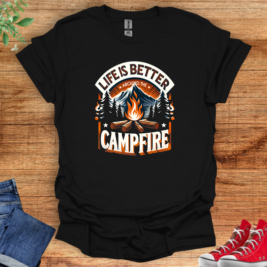Better Around the Campfire: Cozy Campfire Nights Unisex Softstyle T-Shirt