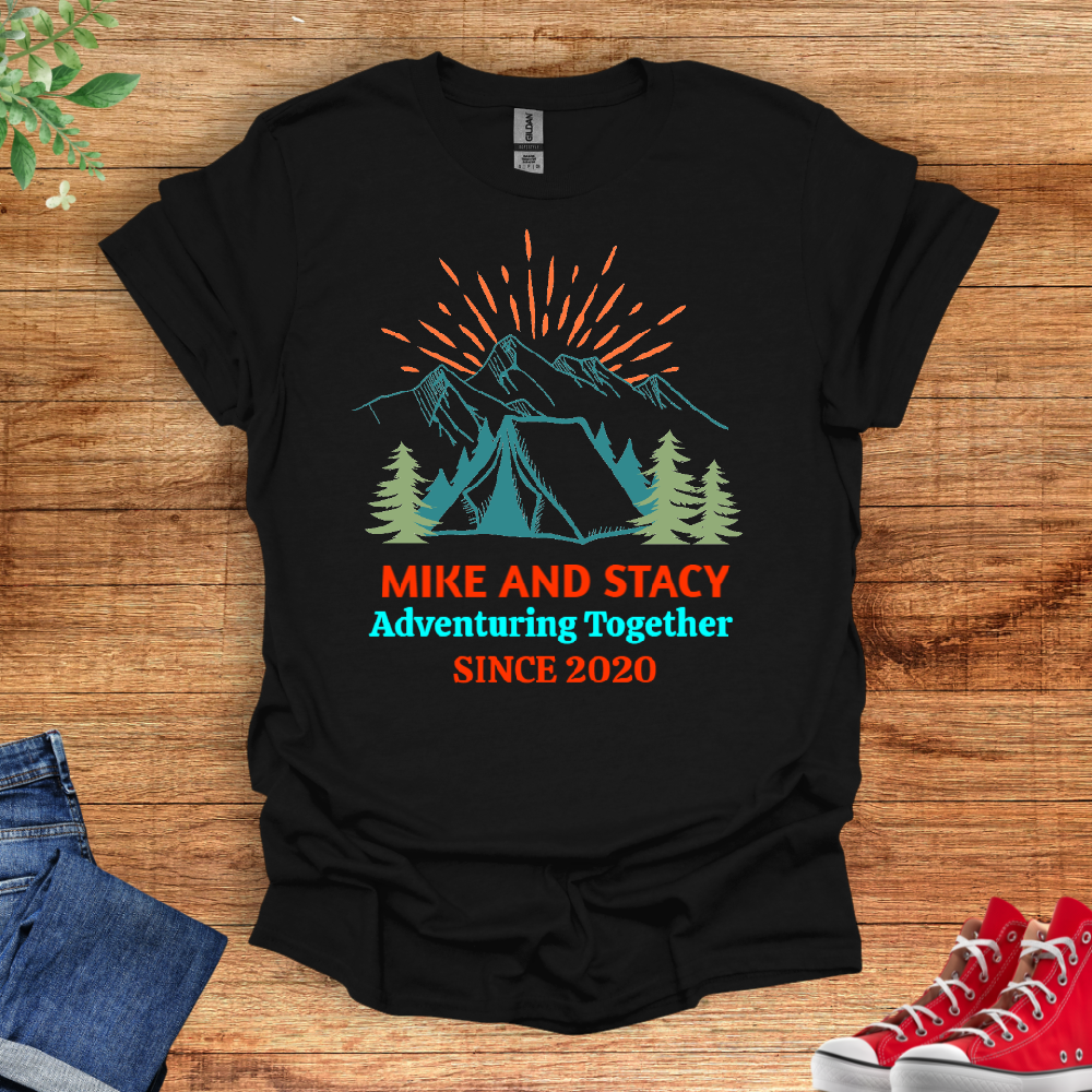 Matching  Personalized Camping Shirt For Couple