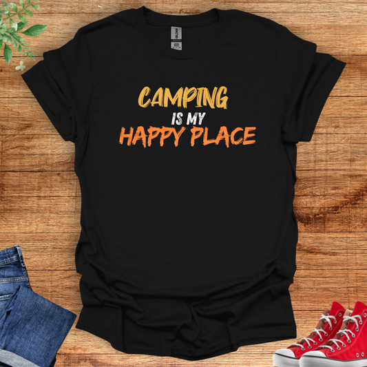 Camping Is My Happy Place: Find Your Joy Outdoors Unisex Softstyle T-Shirt