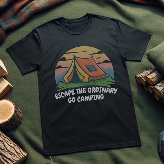 Camping Vibes Unisex T-Shirt – Retro Outdoor Tee for Nature Lovers & Festival Goers