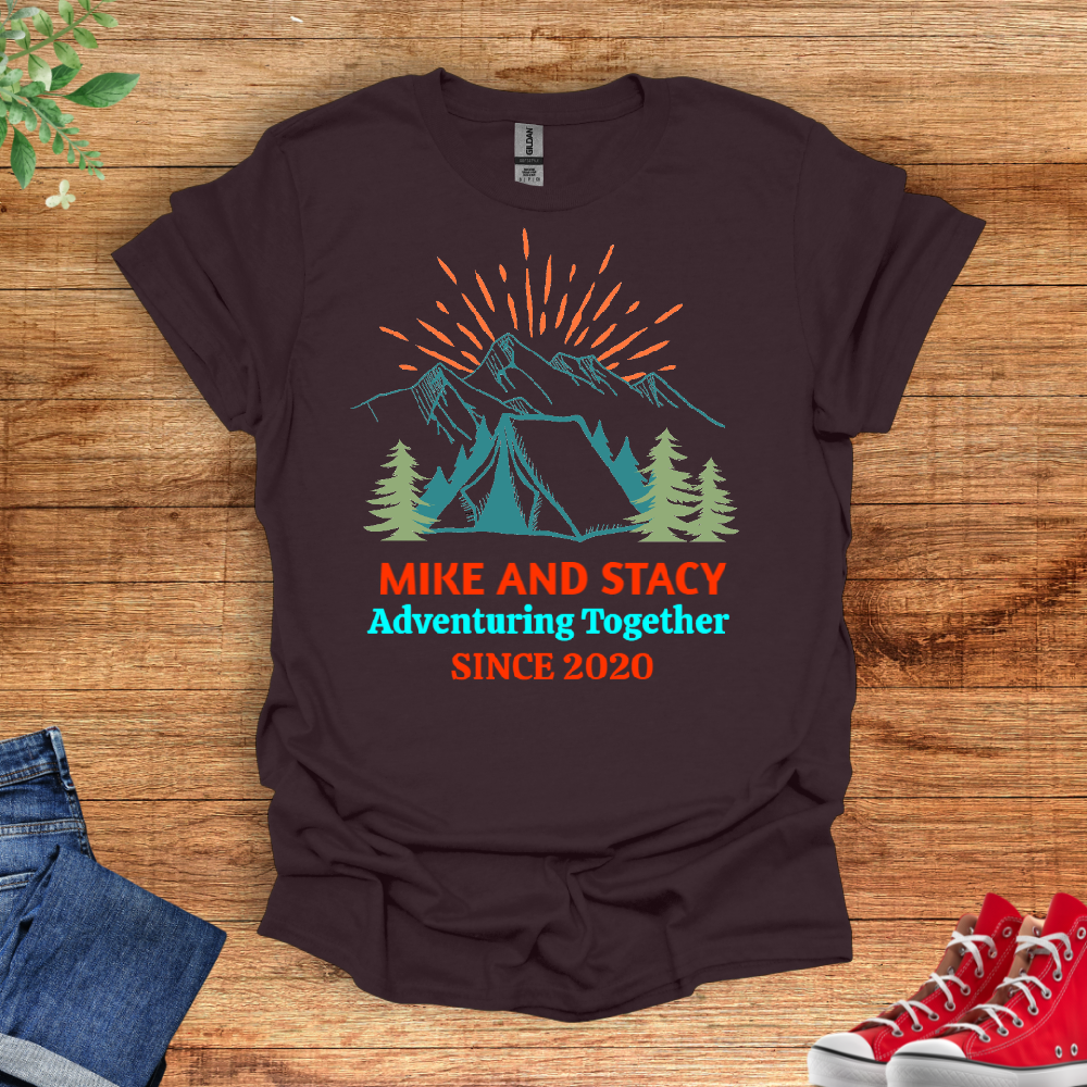 Matching  Personalized Camping Shirt For Couple