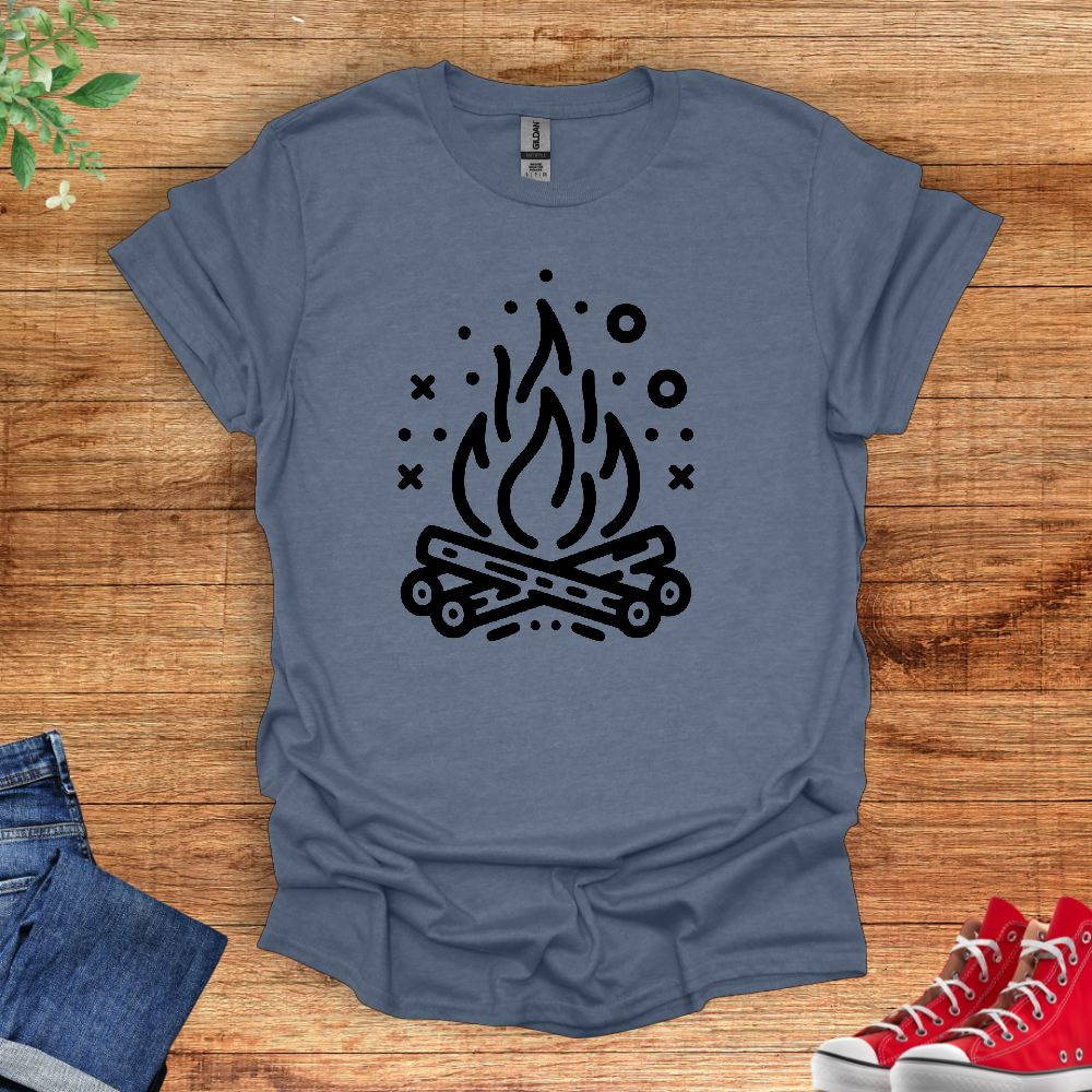 Minimal Campfire T-Shirt